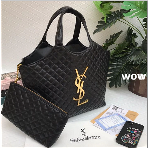حقيبة سان لوران ايفنت Yves Saint Laurent..حقيبة كتف ومحفظة نسائية فاخرة — تصميم مبطن جلد صناعي هاي كوالتي مستوحى من Saint Laurent، لمسات معدنية ذهبية، حقيبة داخلية بسحاب، تصميم أنيق عملي يومي