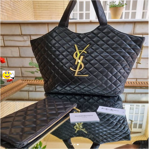 حقيبة سان لوران ايفنت  Yves Saint Laurent..حقيبة كتف ومحفظة نسائية فاخرة — تصميم مبطن جلد صناعي هاي كوالتي مستوحى من Saint Laurent، لمسات معدنية ذهبية، حقيبة داخلية بسحاب، تصميم أنيق عملي يومي