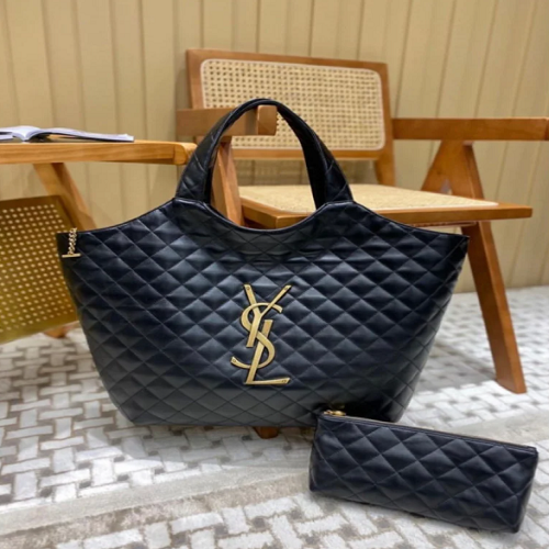 حقيبة سان لوران ايفنت  Yves Saint Laurent..حقيبة كتف ومحفظة نسائية فاخرة — تصميم مبطن جلد صناعي هاي كوالتي مستوحى من Saint Laurent، لمسات معدنية ذهبية، حقيبة داخلية بسحاب، تصميم أنيق عملي يومي