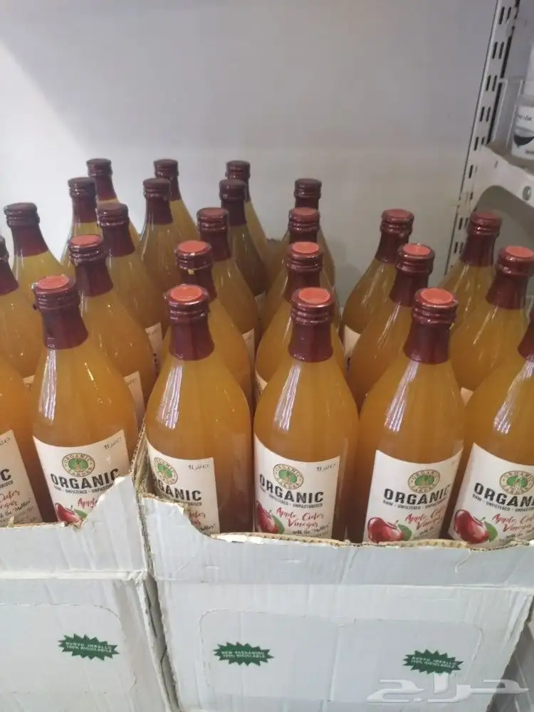 خل التفاح العضوي الخام غير المصفى من أورجانيك لاردير | Apple Cider Vinegar with The Mother | طبيعي 100% - 1 لتر